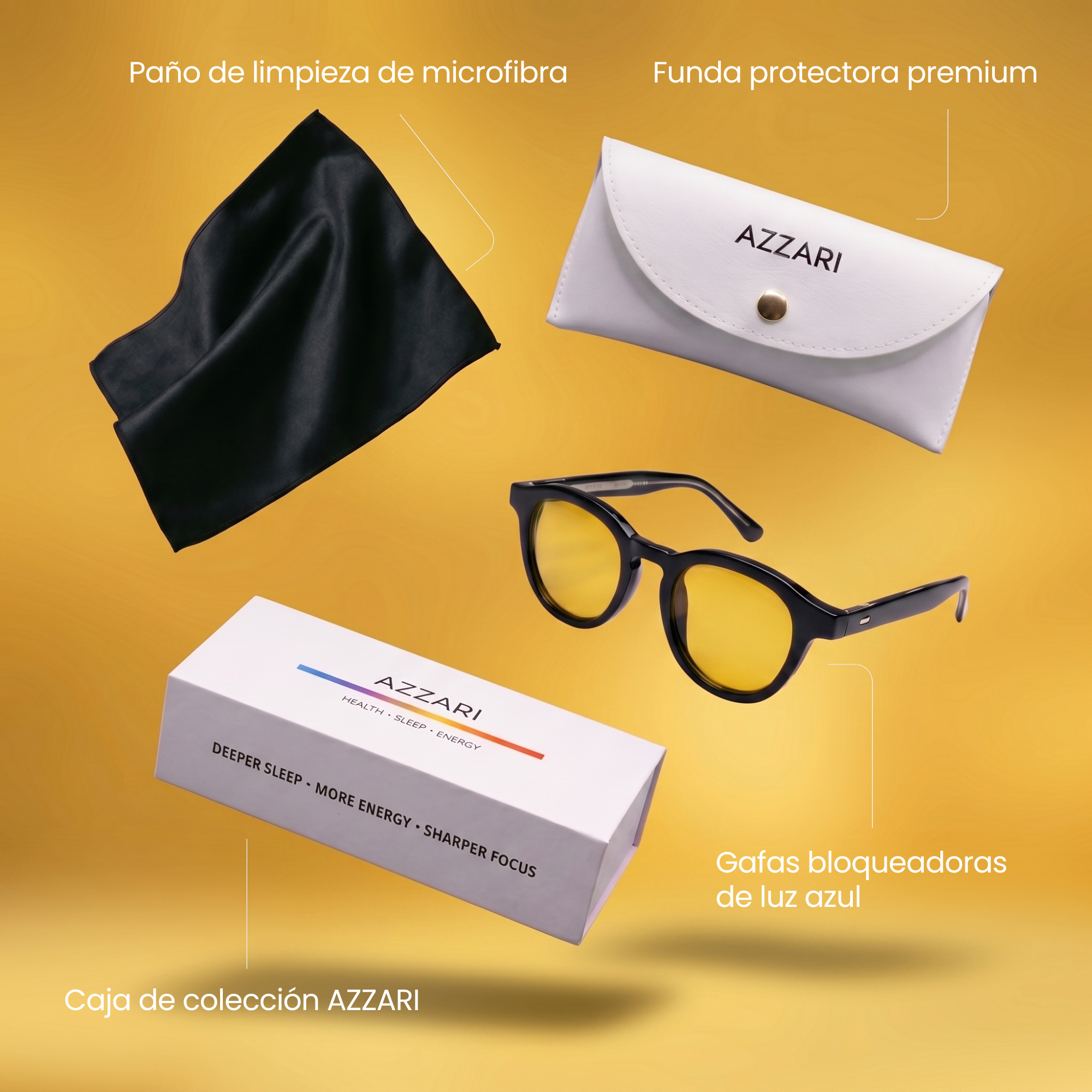 AZZARI™ Cristal Amarillo - Uso Diario