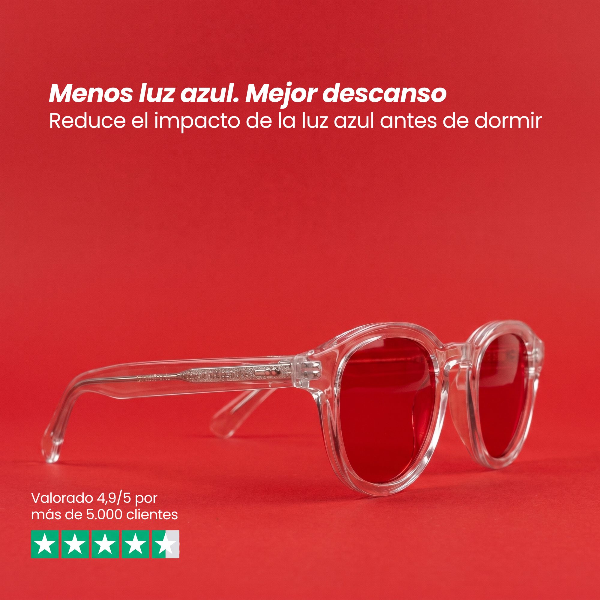 AZZARI™ Cristal Rojo - Uso Nocturno