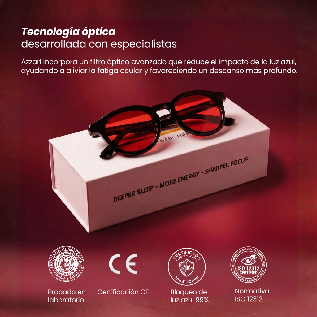 AZZARI™ Cristal Rojo - Uso Nocturno