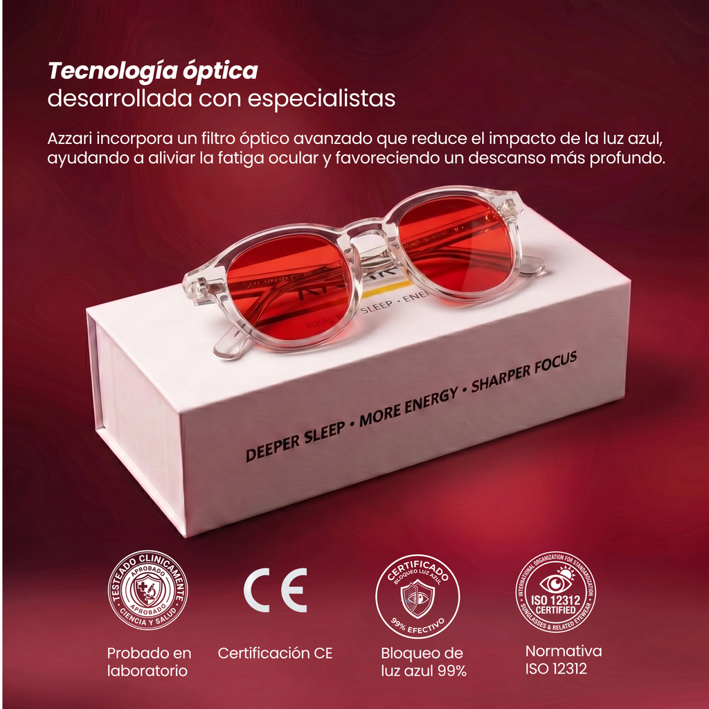 AZZARI™ Cristal Rojo - Uso Nocturno