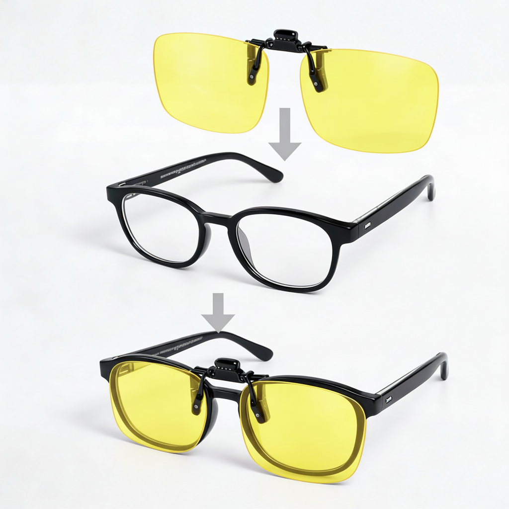 Cristal Amarillo para Gafas Graduadas